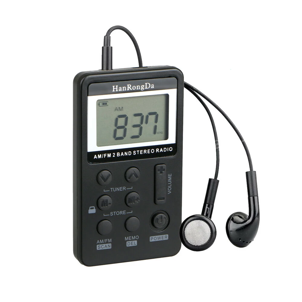 AM FM карманное радио портативное цифровое мини-радио Walkman с ЖК-дисплеем лучший