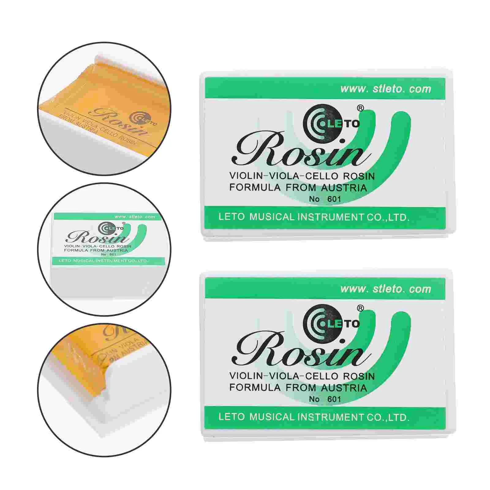 

2Pcs Guitar Violin Erhu Rosin Low Dust Rosin Instrument String Maintenance Tool