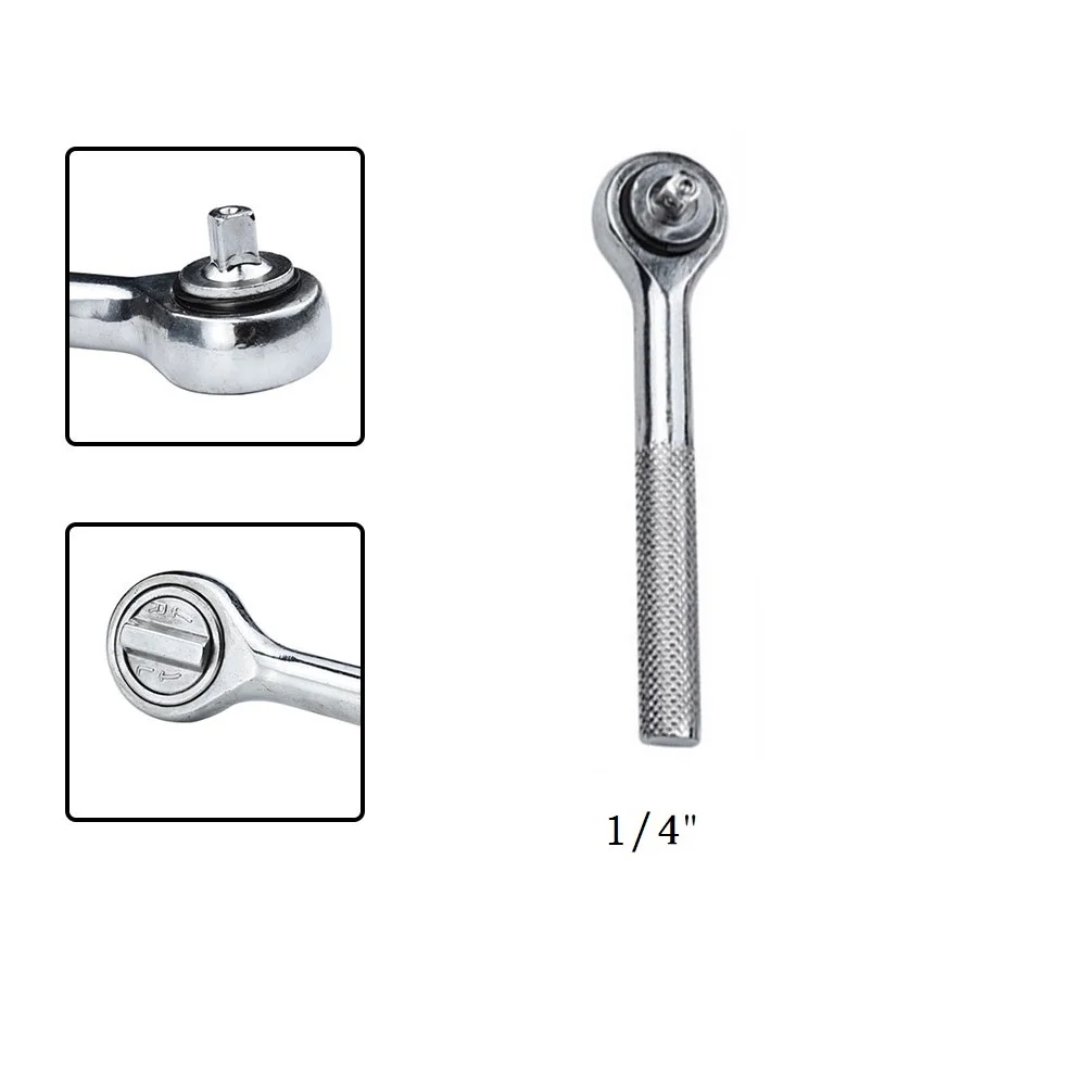 

H Handle 1/4\" 3/8\" 1/2\" High Torque Ratchet Wrench For Socket Quick Release Square Head Spanner Socket Drive Hand Tools