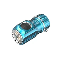 sst20 3000lm compact edc flashlight with 18350 battery triple led strong mini led keychain flashlight pocket light