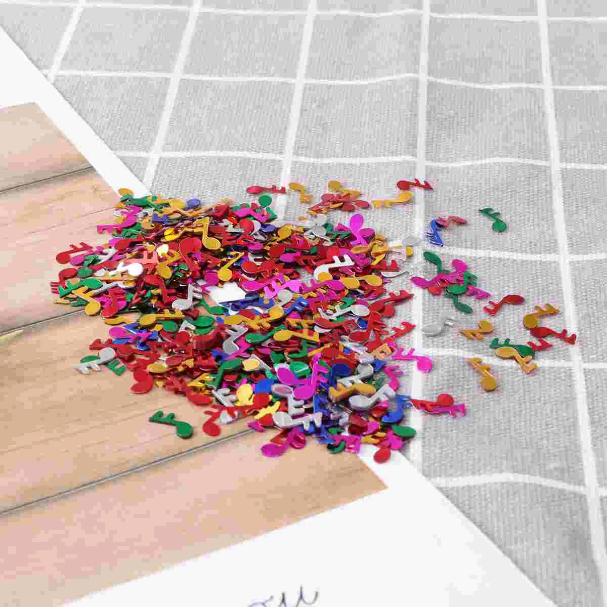 

1 Pack 15g Musical Note Confetti Table Confetti Decoration Party Supplies for Music Party Birthday Wedding Baby Shower