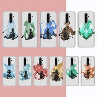 genshin impact anime phone case for samsung s20 s10 lite s21 plus for redmi note8 9pro for huawei p20 clear case