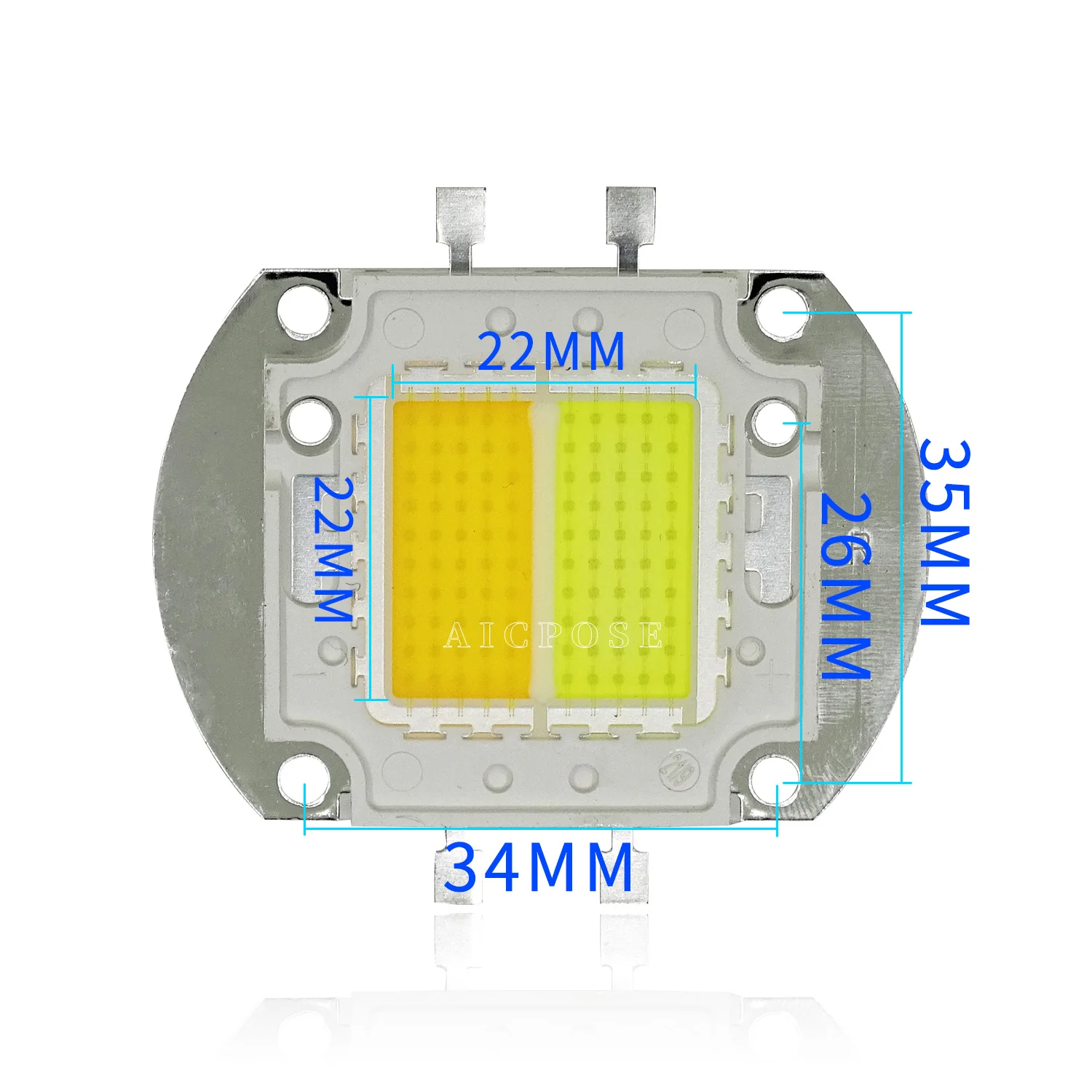 200 Вт LED COB чип теплый холодный белый для 2 глаз 4 глаза аудитосветильник