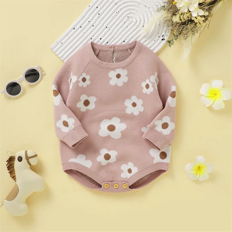 

Детский трикотажный комбинезон с длинным рукавом, на осень/зиму