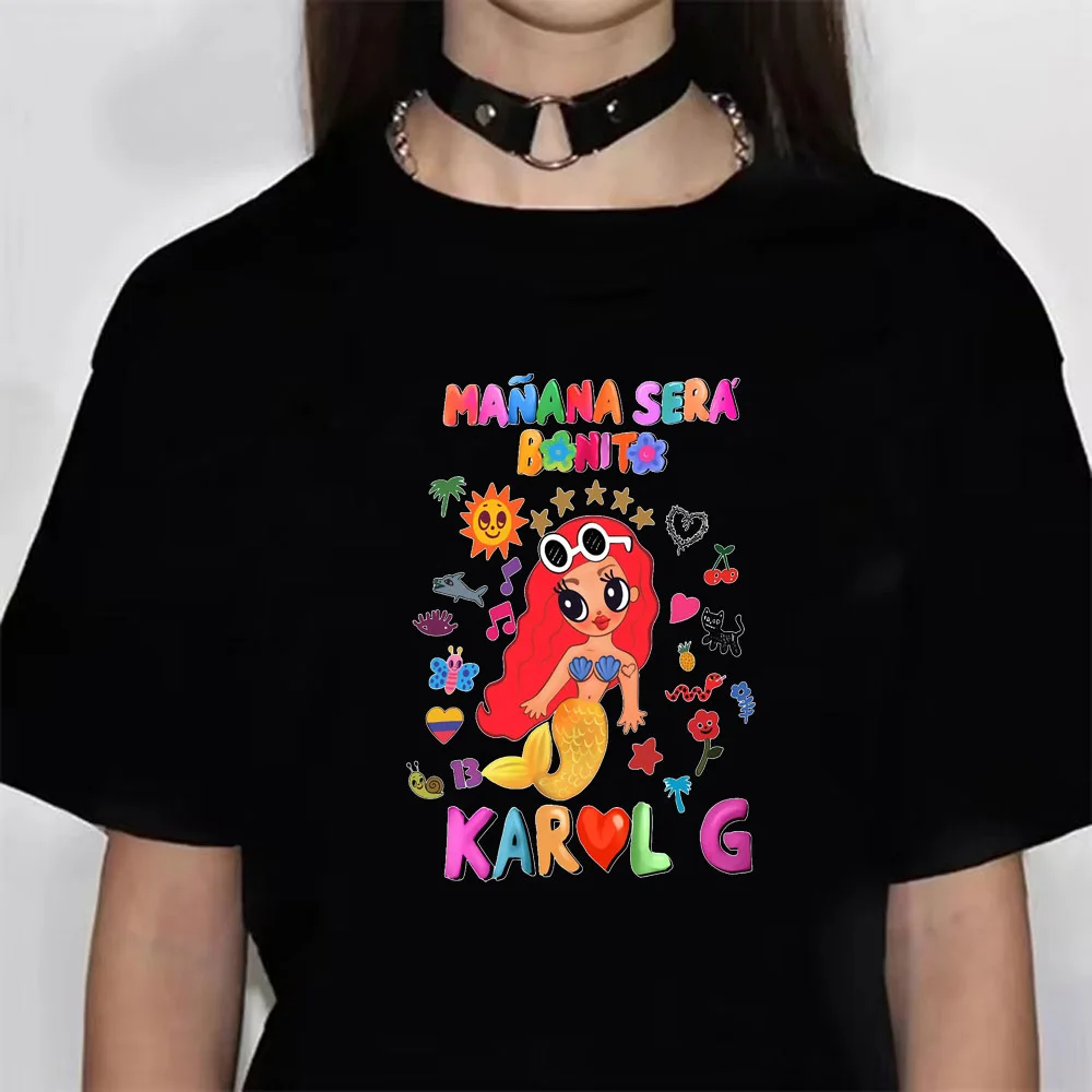 Женская футболка с рисунком завтра Sera Nice Karol g женская манги в стиле Харадзюку
