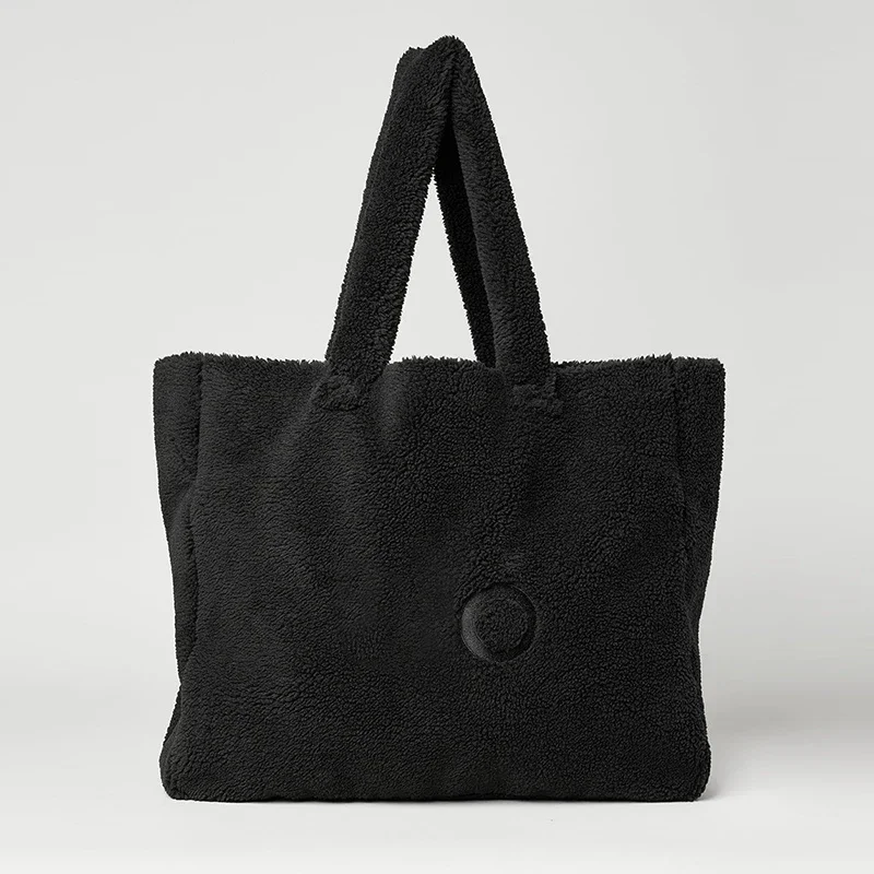 Сумка-тоут из шерпа Goddess Yoga Foxy модная плюшевая сумка с буквенным принтом удобный