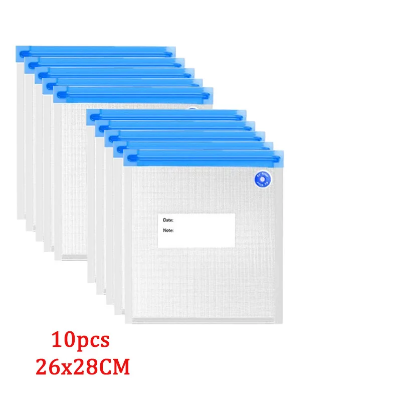 

10 Упаковок Вакуумных Пакетов Для Хранения Продуктов, Герметичные Кухонные Аксессуары С Воздушным Насосом, Маленькие