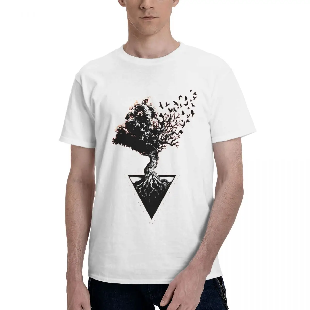 

Awesome Tree Of Life 7 Tees Graphic Cool Adult T-shirt Funny Vintag Fitness High quality Harajuku Eur Size