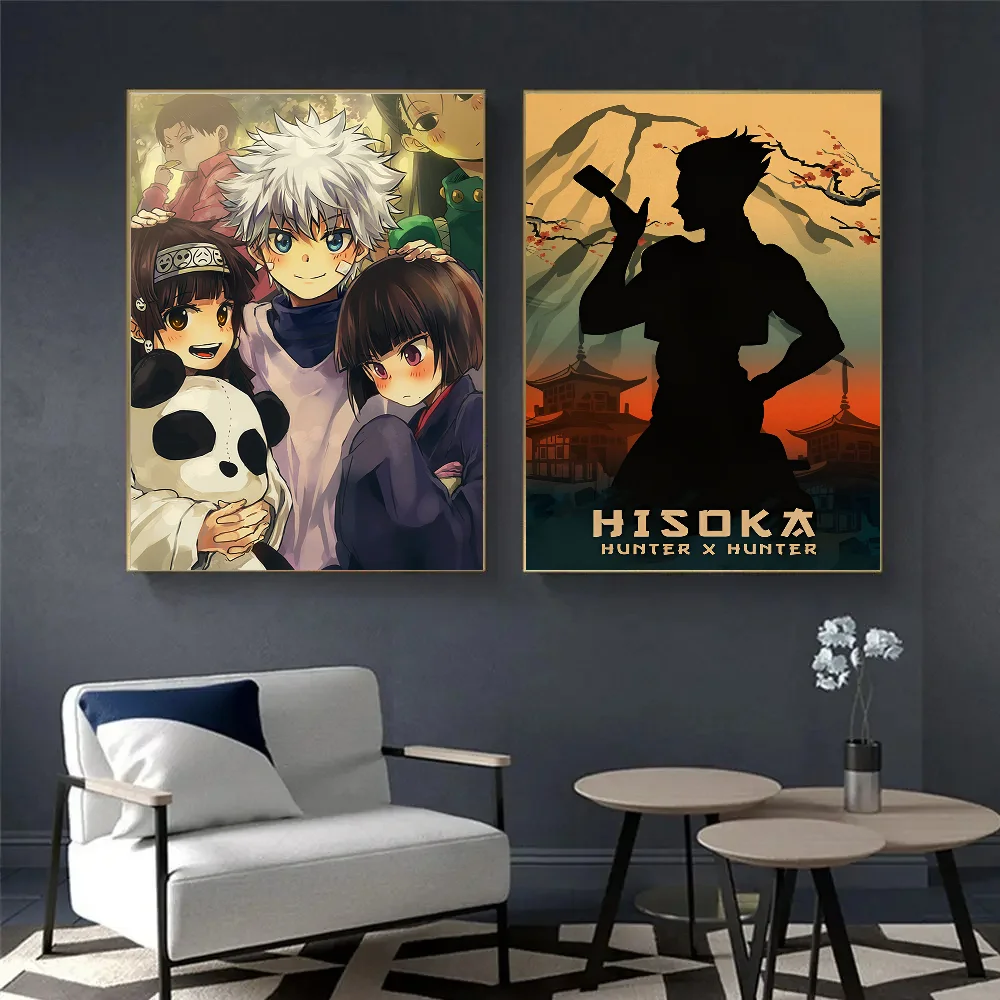 Винтажные постеры HUNTER X клейкие винтажные комнатные Декорации для дома бара кафе