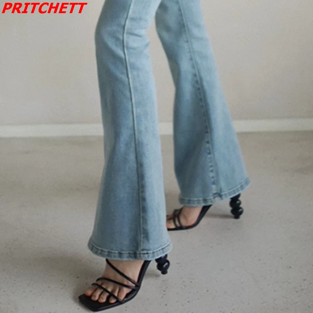 Square Toe Solid Narrow Band Women Slippers Slingback Strange Style High Heels 2023 Newest Casual Party Fashion Slippers