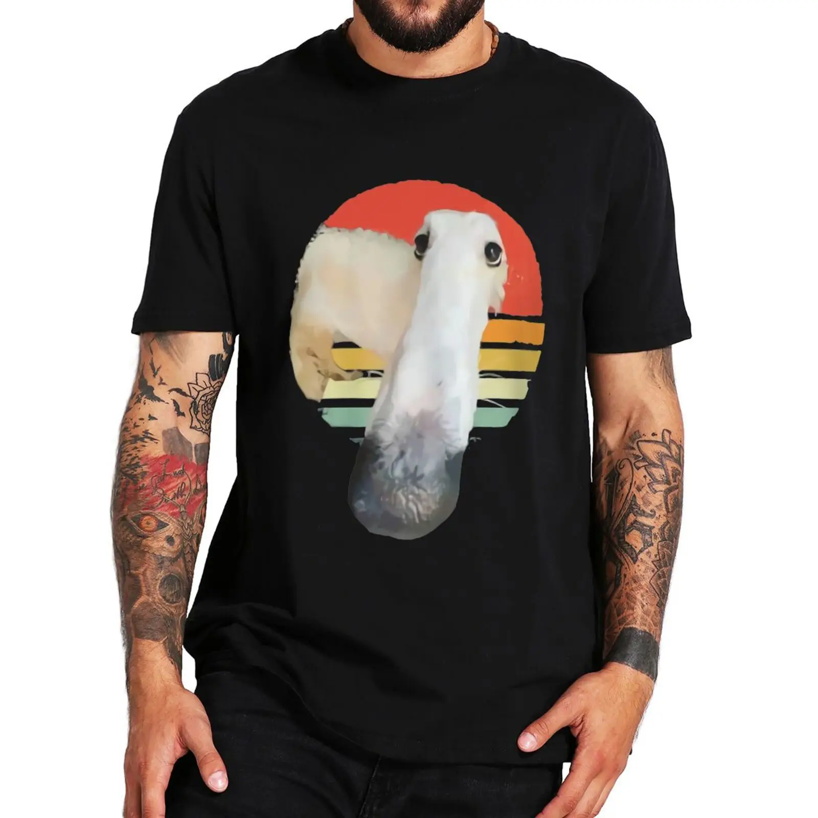 

Borzoi Dog Meme T Shirt Vintage Funny Memes Humor Gift Short Sleeve 100% Cotton Unisex Oversized Casual Soft T-shirts EU Size