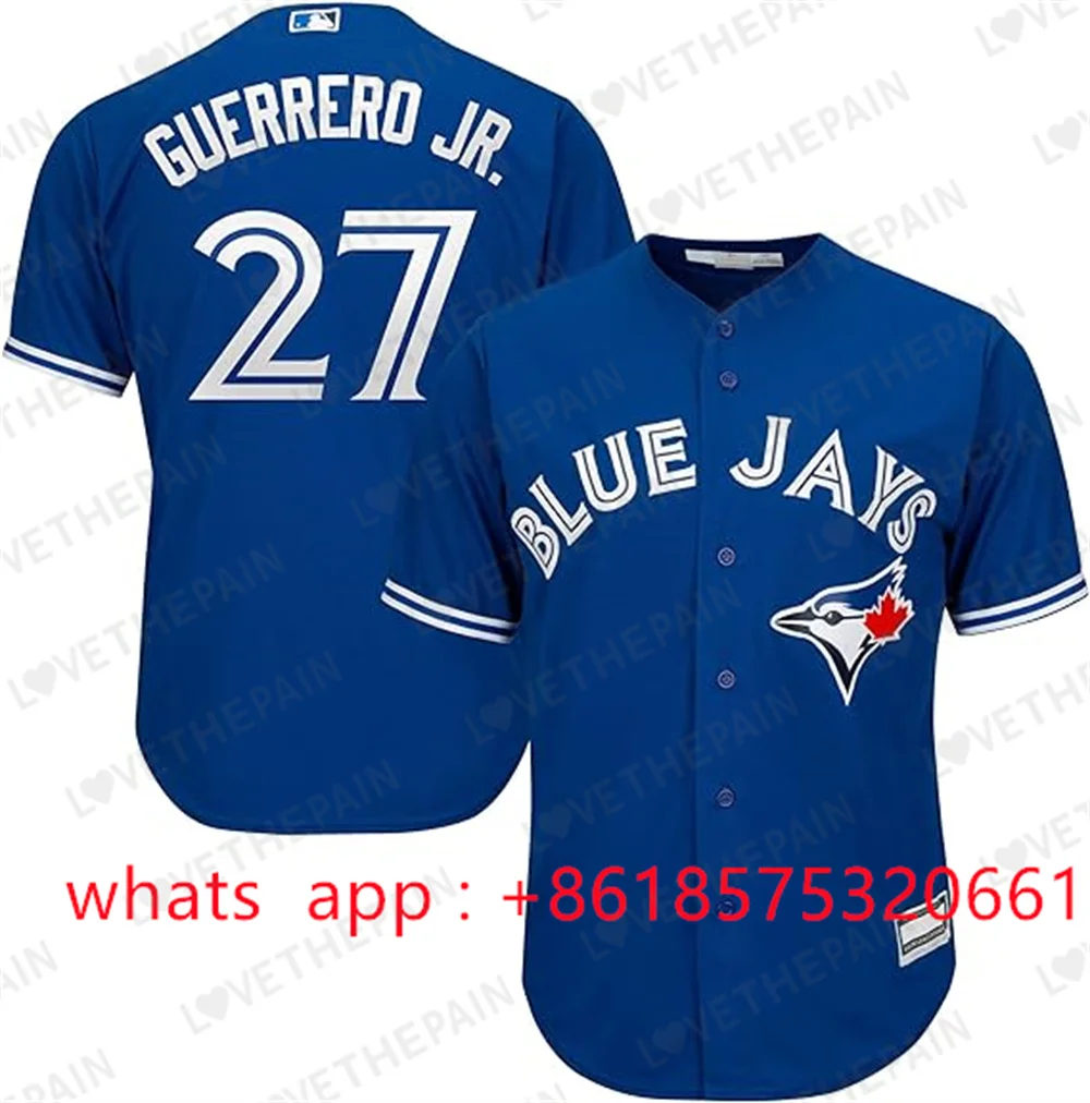 

MLB Toronto Blue Jays Vladimir Guerrero Jr " #27 " Men Can Customize baseball jerseys Baseball Jersey Replica Player Jersey 2024