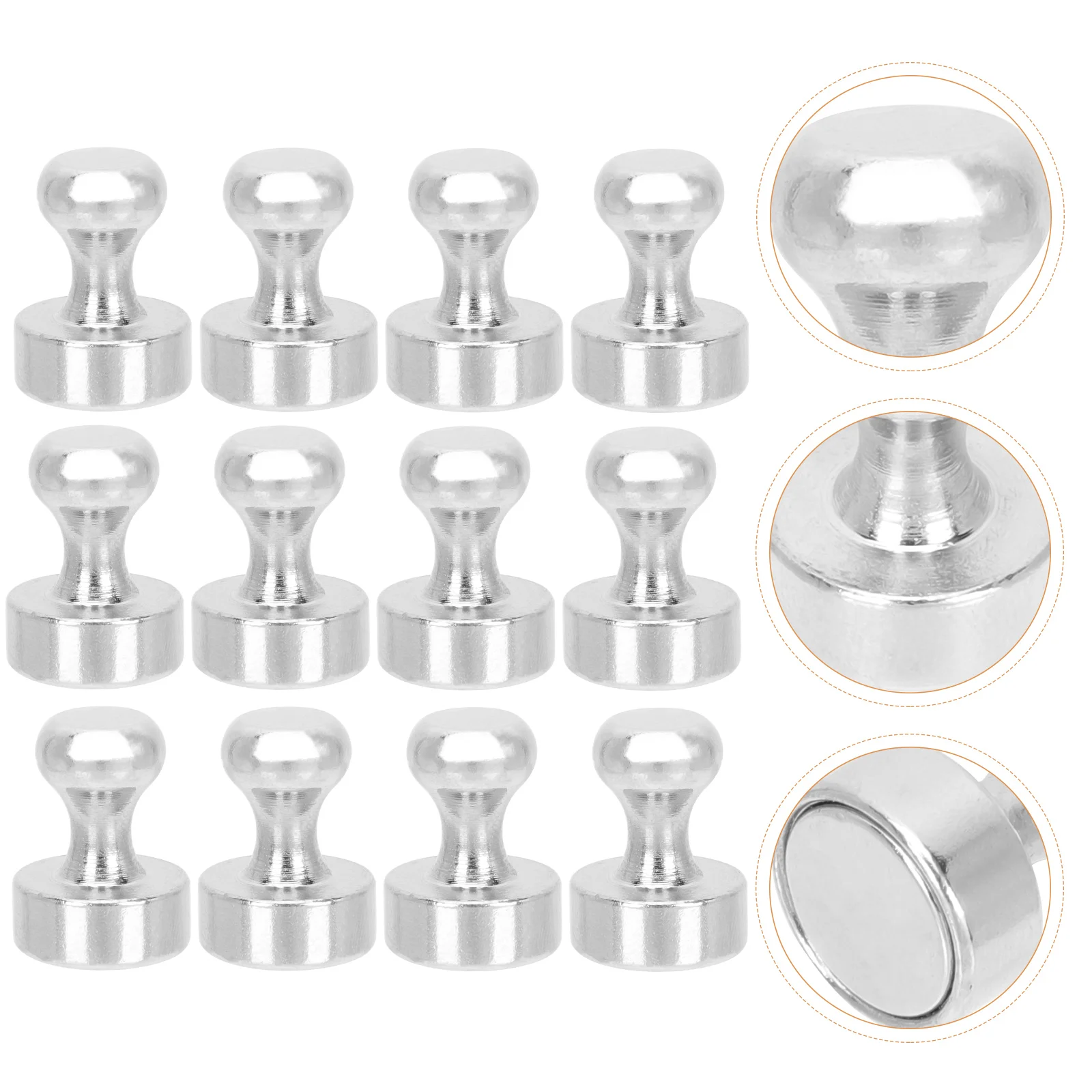 

12pcs Push Pin Magnets Refrigerator Magnets Office School Supplies Picture Magnets