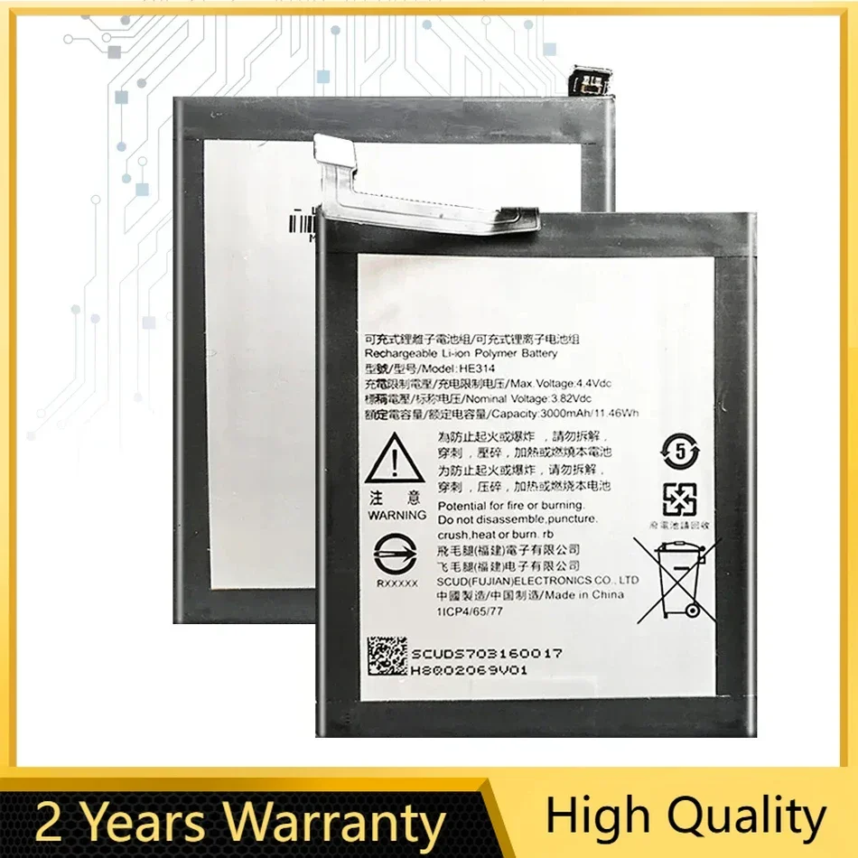 Аккумулятор HE314 для SHARP AQUOS Z2 A1 FS8002 3000 мАч высококачественный аккумулятор