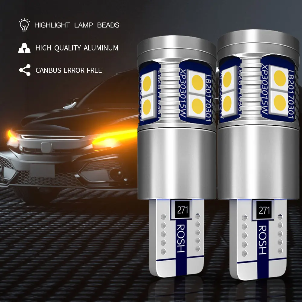 2 шт. W5W T10 Светодиодные парковочные огни габаритные Canbus для Land Rover Discovery LR2 3 LR3 4 LR4