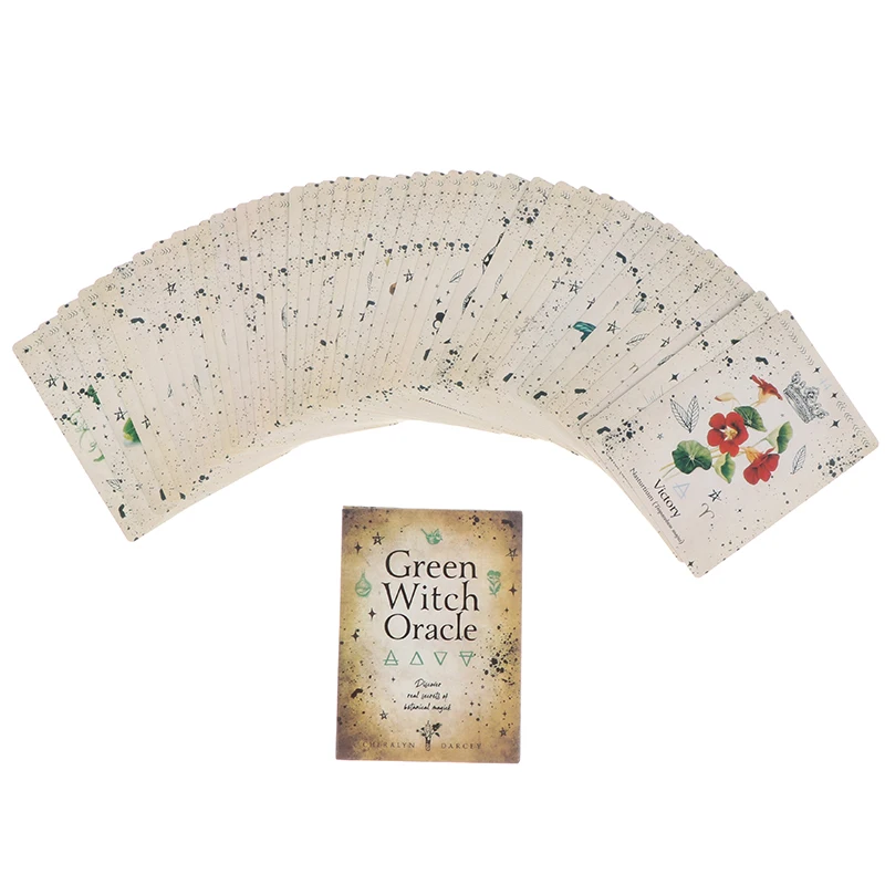 1 коробка зеленая ведьма карты оракла таро прочество гадания колода семейная