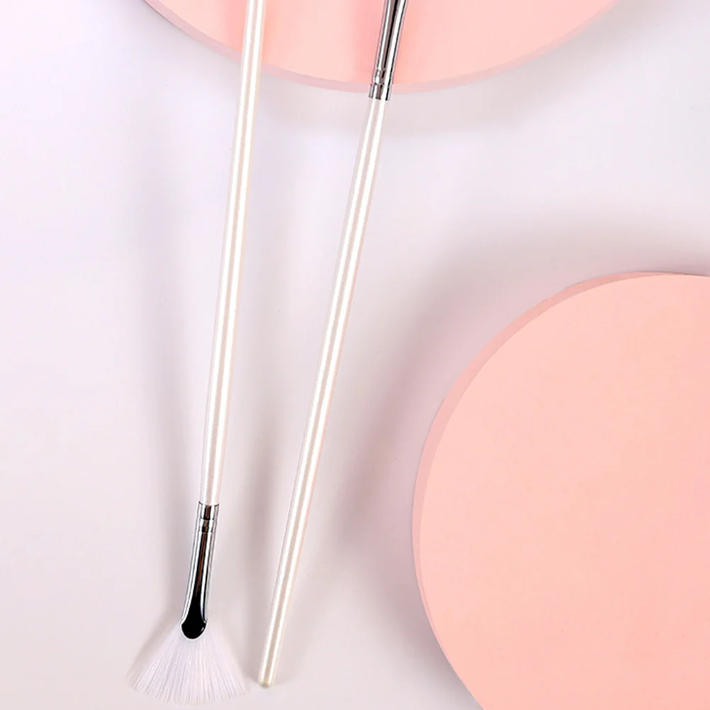 Маски Веерообразная щетка для лица Инструменты косметолога Аппликатор Белая