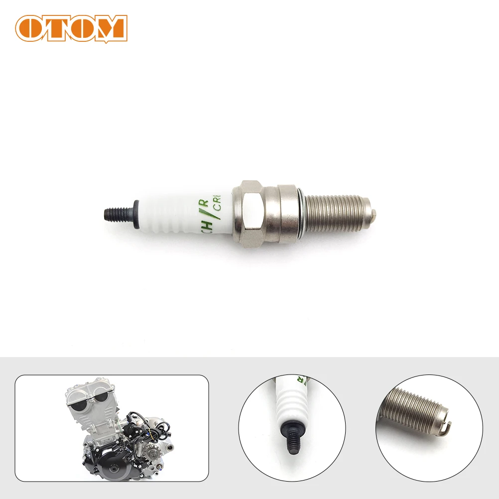 

OTOM мотоцикл NC300S Свеча зажигания двигателя фонарь CR8EI высокопроизводительное зажигание для ZONGSHEN ZS182MN с водяным охлаждением двойной Распредвал