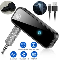 bluetooth 5 0 receiver transmitter 2 in 1 c28 wireless adapter 3 5mm jack for car music audio receiver aux headphone handsfree