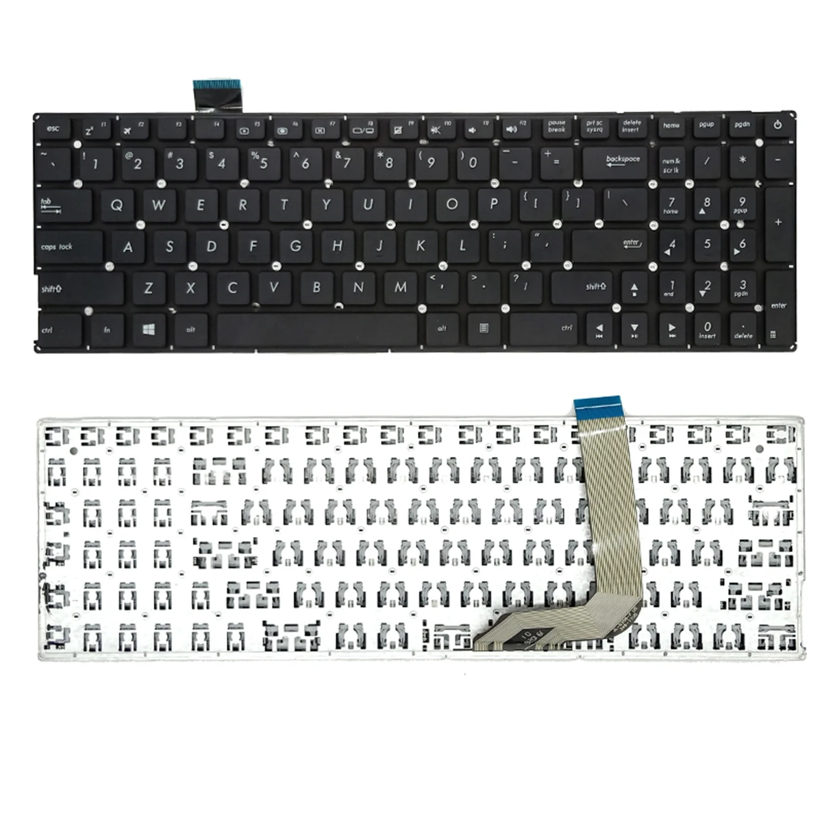

New For Asus X542 X542 X542U X542UN X542UR8250 laptop US Keyboard without-frame