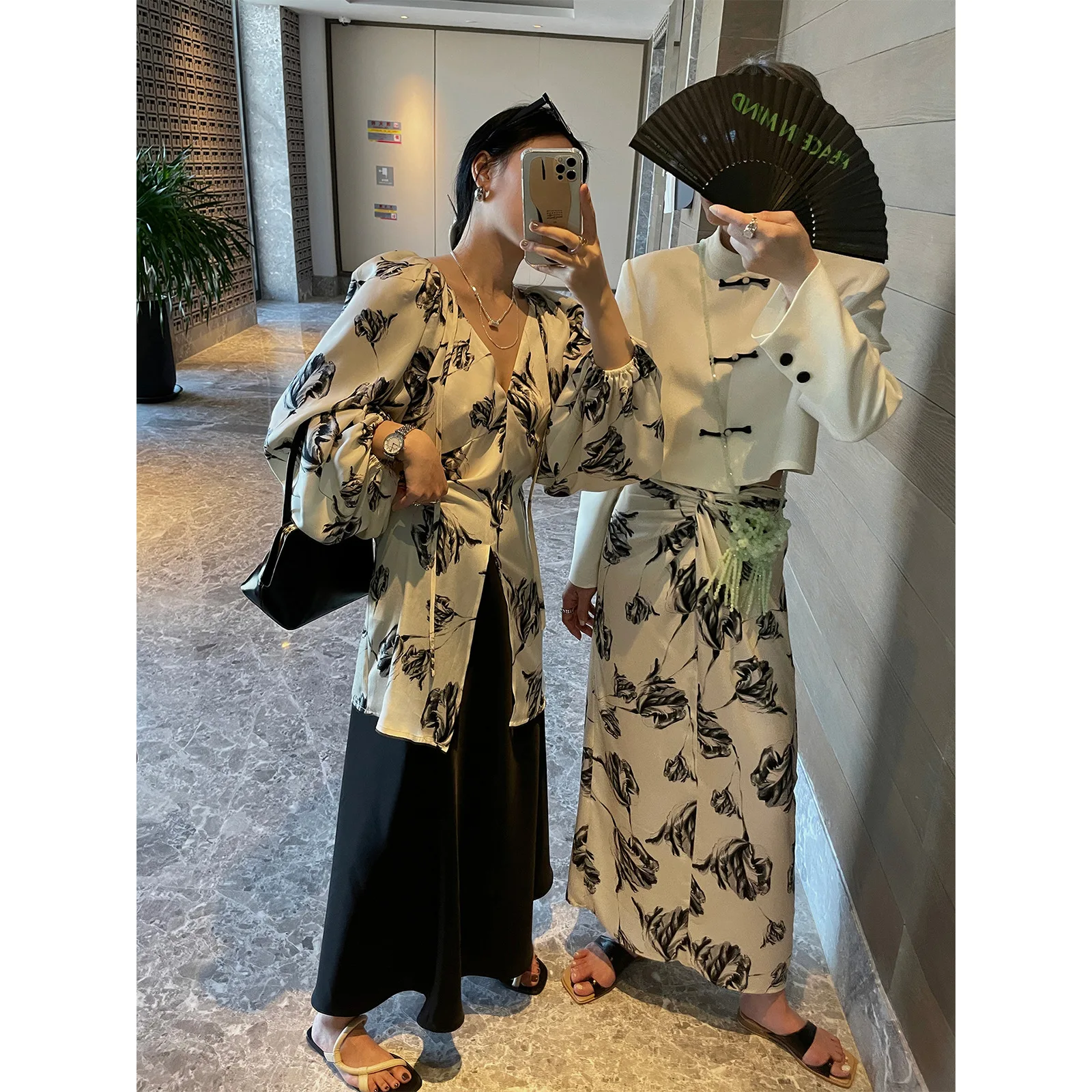 

Skirts Knot Tie High Waist Female 2022 Early Spring New Long Joker Female