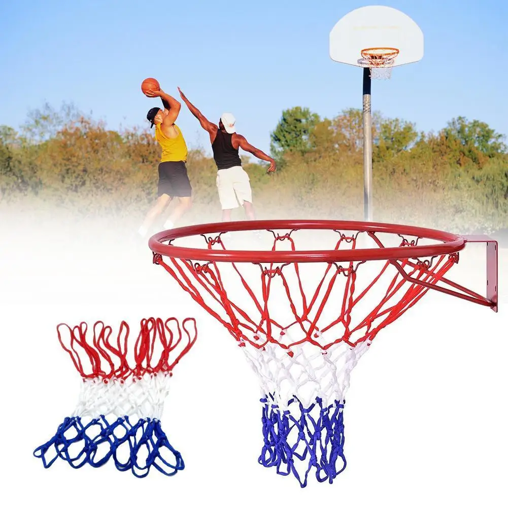 

1 Set Basketball Net 56cm Durable Basketball Net Heavy Duty Nylon Net Hoop Goal For Rim Mesh Fits Standard Basketball For Rims