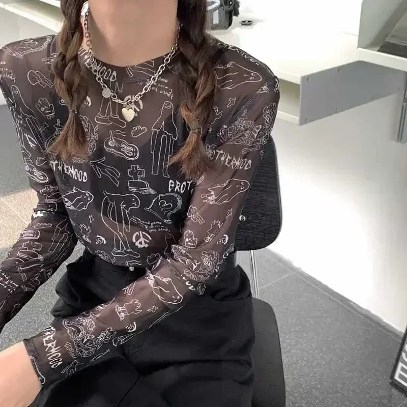 CINESSD ледяной шелк тонкая сетчатая нижняя рубашка женская летняя 2023 новая