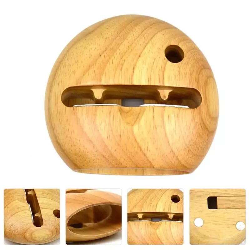 

1PCS Wooden Phone Speaker Stand Creative Rack Polished Loudspeaker