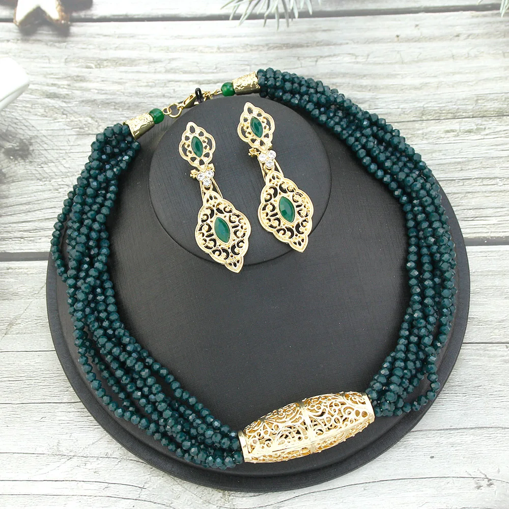 Роскошный подарок Neovisson Марокко ожерелье-чокер ручной работы серьги-подвески