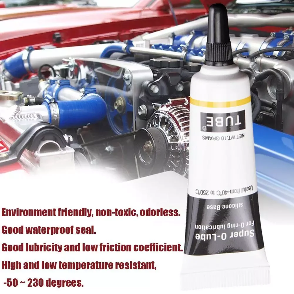

10g maintenance Lubricant Food Grade Silicon Grease O-lube Chain Lubrication O-ring Gears Aquarium Filter Tank Motorcycle bike