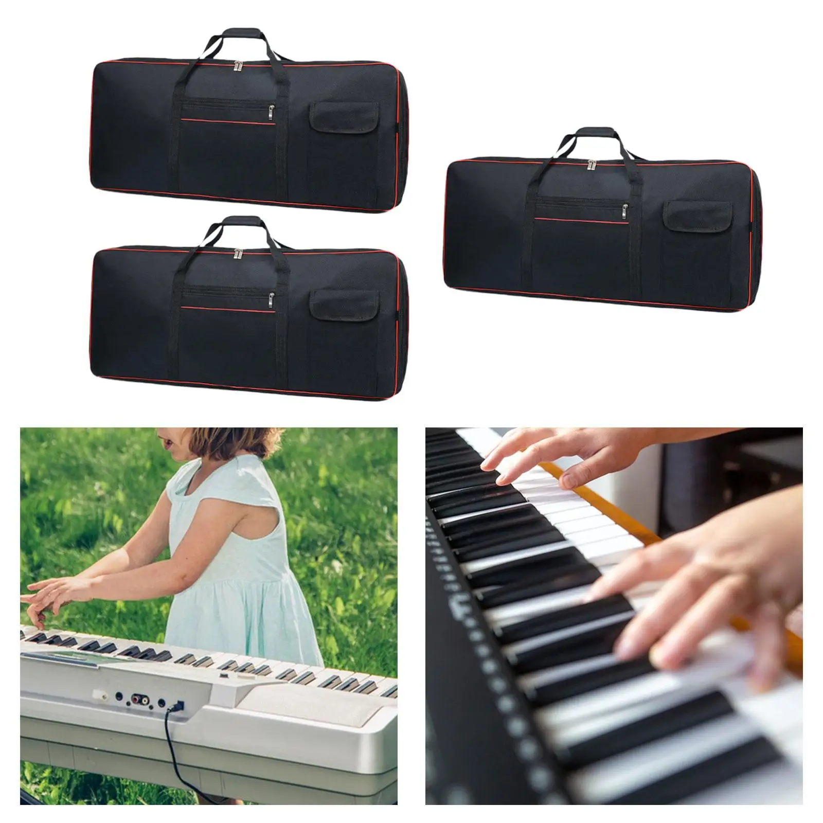 Сумка для переноски 61-клавишной клавиатуры Портативная многофункциональная