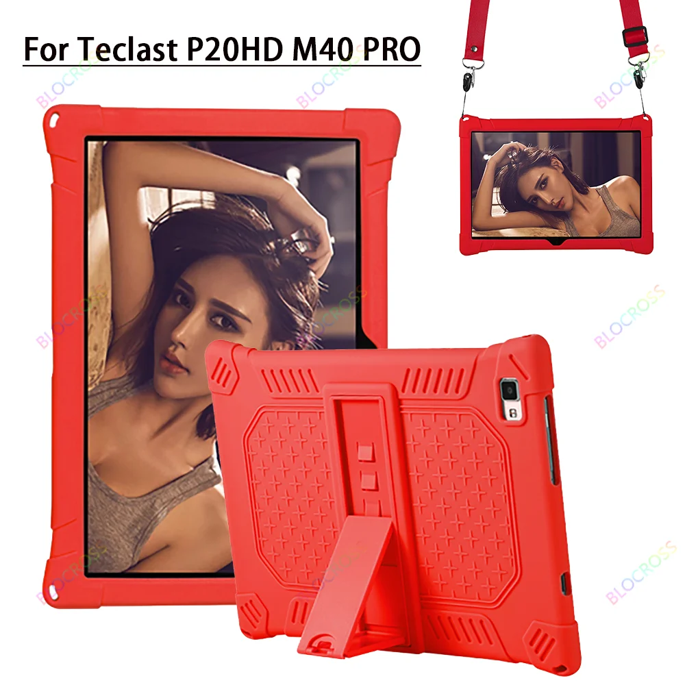 

Case for Teclast P20HD M40 10.1, Kids Friendly Soft Silicone Adjustable Stand Cover for Teclast P20HD M40 (Teclast P20HD /M40)