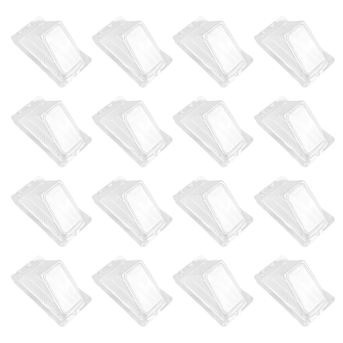 

Box Sandwich Container Caketriangle Dessertcontainers Slice Holder Clear Take Out Piedisposable Boxes Cheesecakefood Lid Cupcake