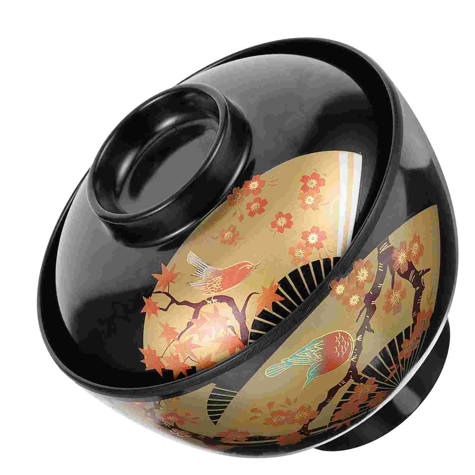

Lidded Food Bowl Soup Serving Japanese Bowls Exquisite Rice Multi-function Ramen