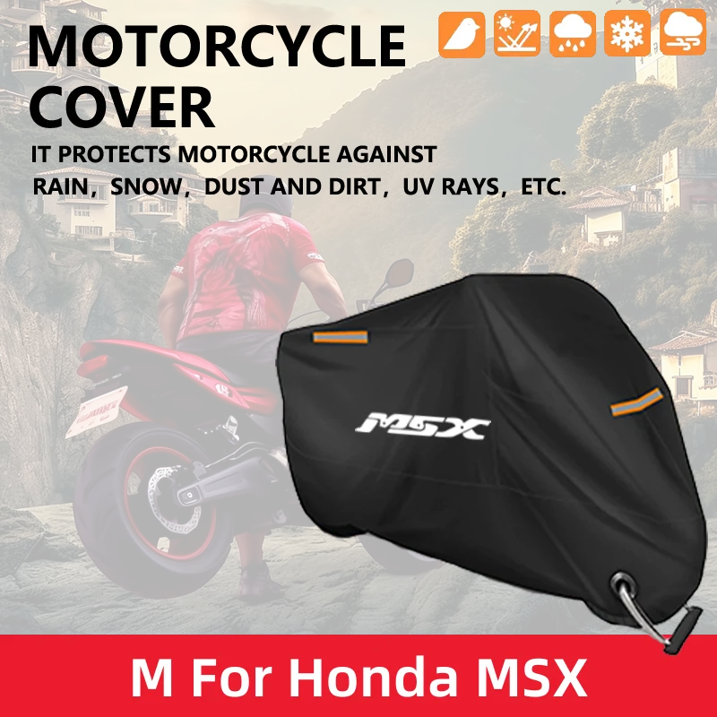 

Motorcycle Waterproof Full Cover For Honda Grom125 MSX125 MSX125SF Grom 125 MSX 125 125SF 2013-2022 Outdoor UV Protector Rain