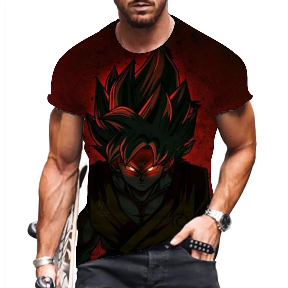 

Quick Dry Anime Clothes Super Saiyan Men's T-shirt Leisure Fashion 3D Print Dragon Ball Z Hip Hop Party Clothing 2022 Summer New