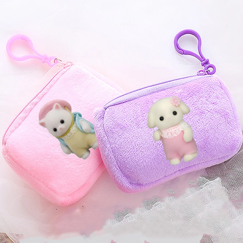 Плюшевый кошелек для монет в стиле аниме