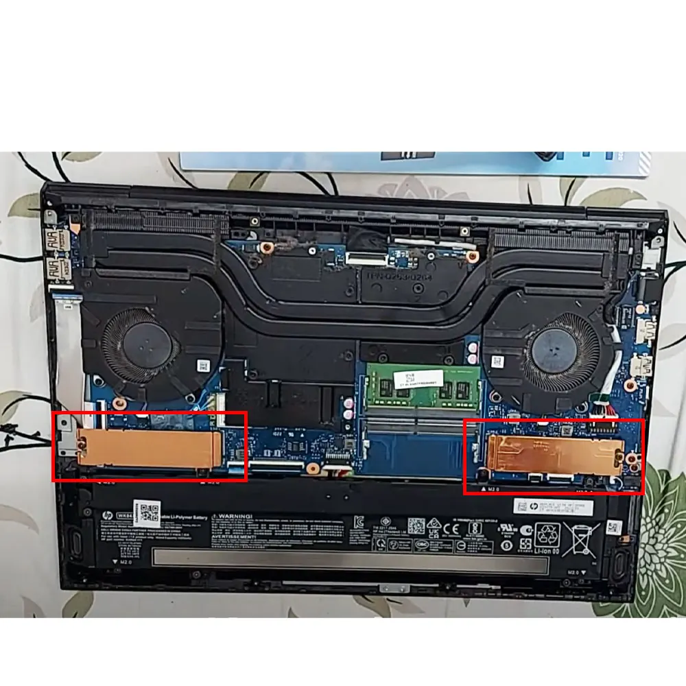 Для ноутбука HP Victus 16 16-D 16-E TPN-Q263 TPN-Q264 Omen 16 16-B 16-C TPN-Q265 Q267 M.2 Pcie 2280 SSD Монтажный кронштейн Радиатор (art.: 3920cde32b7cc) - 3920cde32b7cc