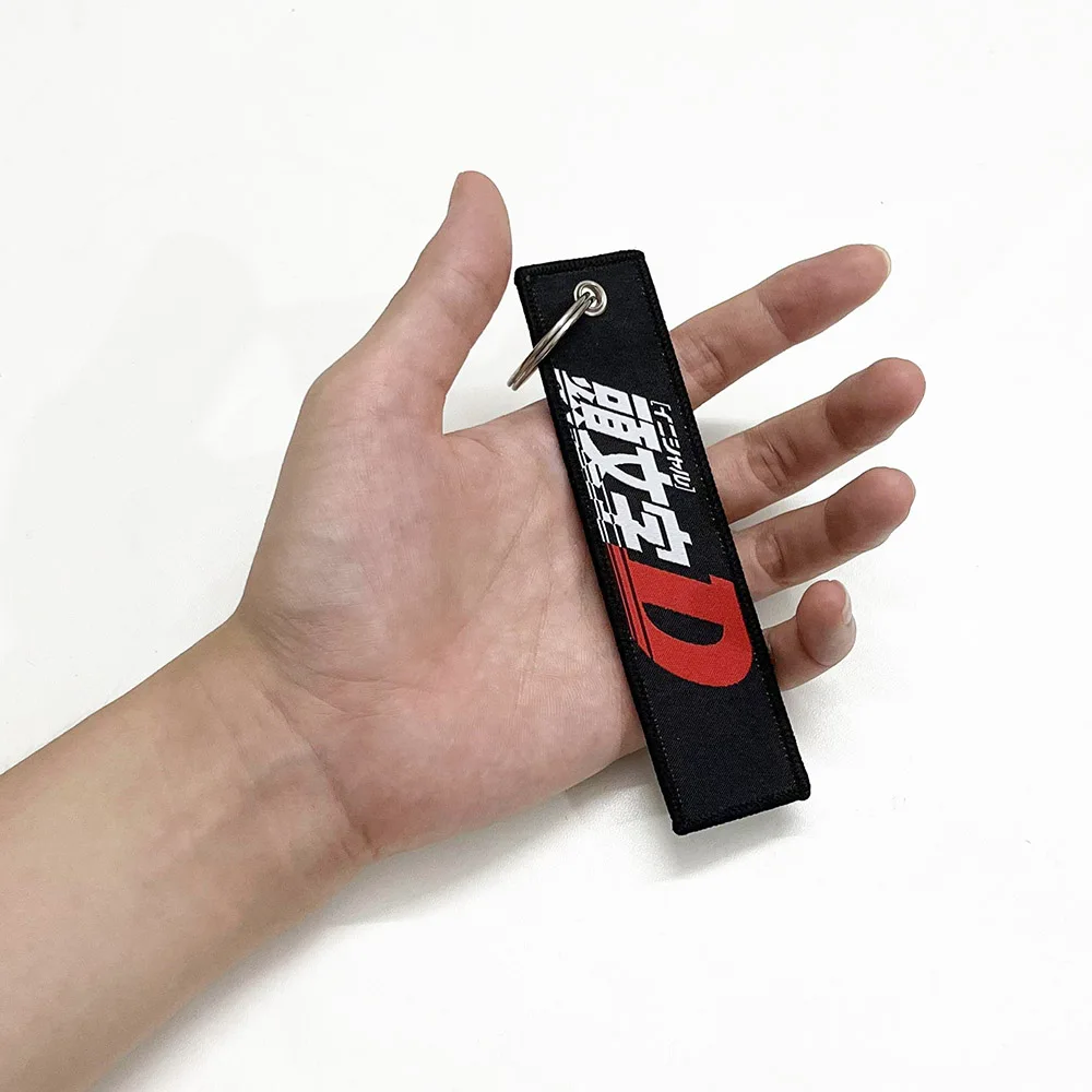 

1 Pcs Car Keychain Bag Charms initial D Emblem strap tag ornament Modification JDM Racing wholesale Auto Motorcycle Accessories