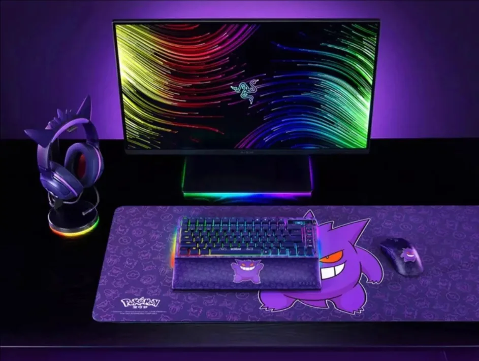 Мышь Razer Pokemon Gengar Edition Viper V3 pro Kraken X heaset BlackWidow V4 Pro 75% клавиатура