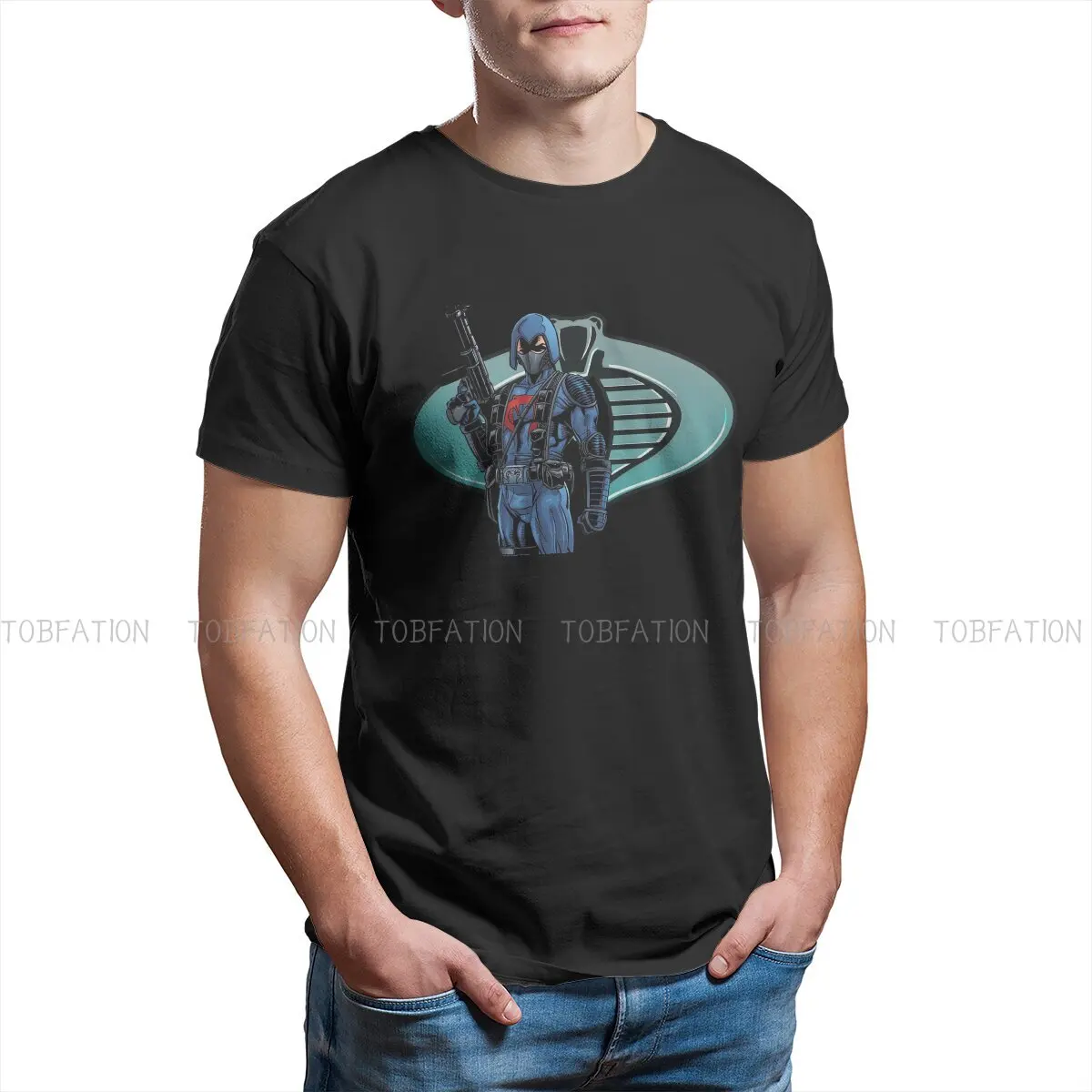 

cobra trooper Round Collar TShirt Technoblade A Popular Gamer Fabric Classic T Shirt Men Clothes Individuality Hot Sale