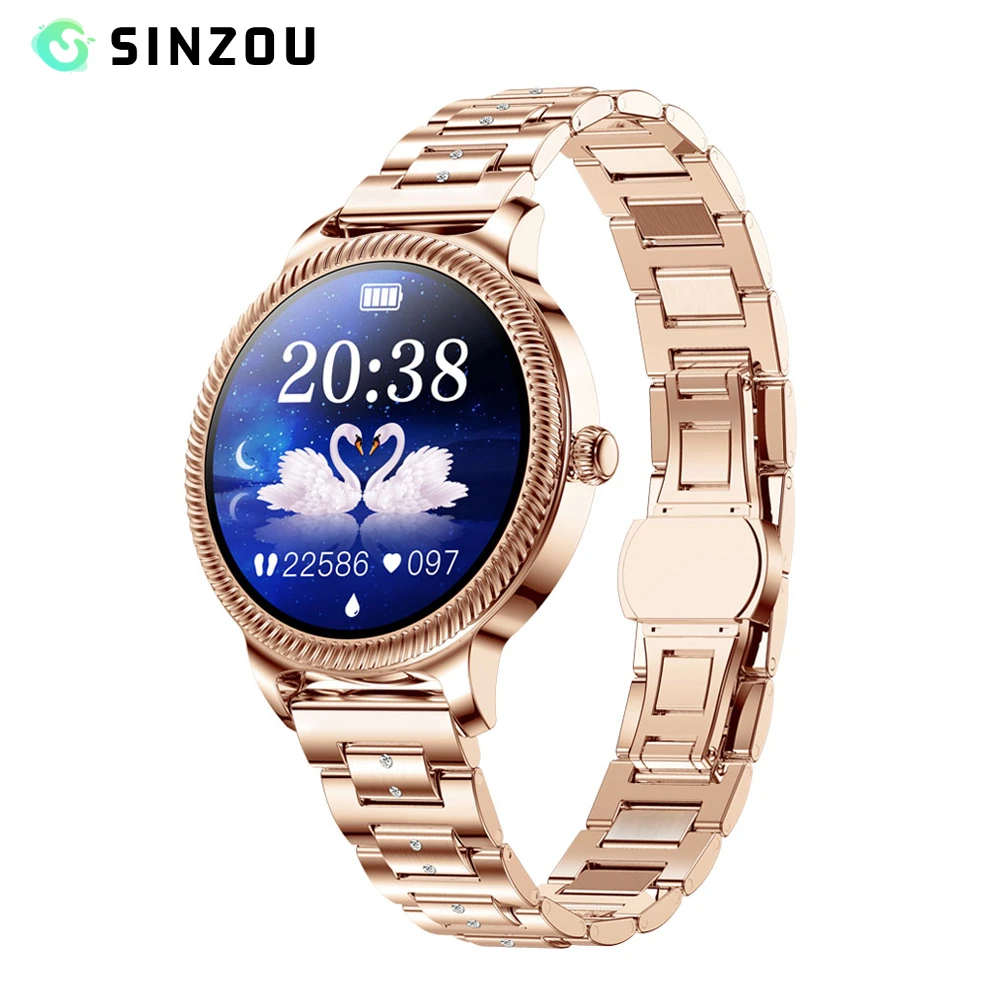 

SINZOU 2022 Smart Watch Women Heart Rate Blood Monitoring Full Touch screen IP68 Waterproof Fitness Tracker Smartwatch