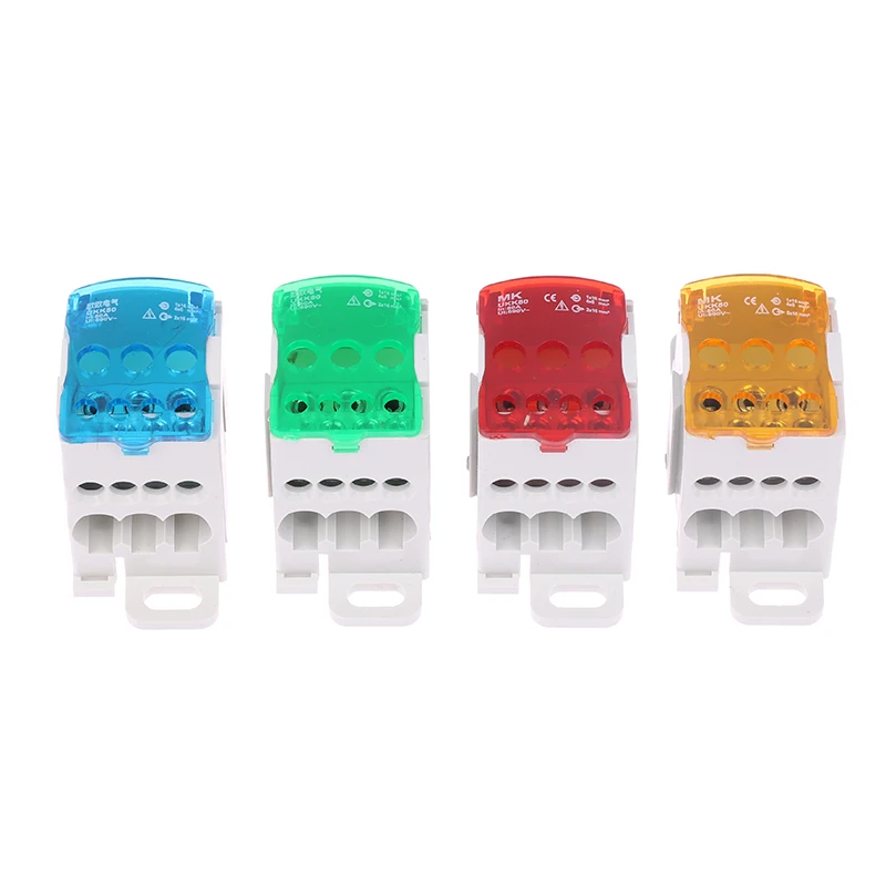 

Клеммная колодка UKK80A, универсальный блок распределения на Din-рейке, электрический соединитель