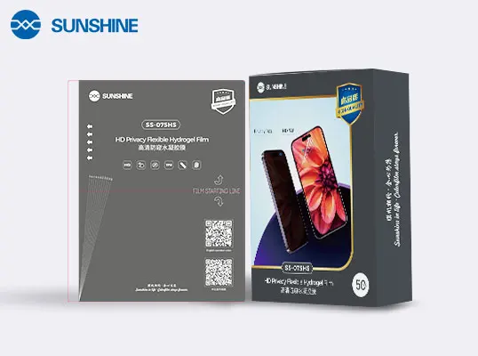 

SUNSHINE SS-075HS HD тонированная Гидрогелевая пленка защита конфиденциальности, не оставляет отпечатков пальцев, для защиты экрана телефона