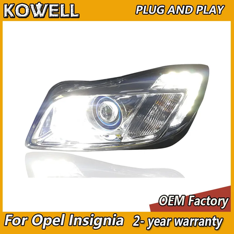 Автомобильный Стайлинг KOWELL для Buick Regal фары Opel Insignia 2009-2013 светодиодный ные ДХО