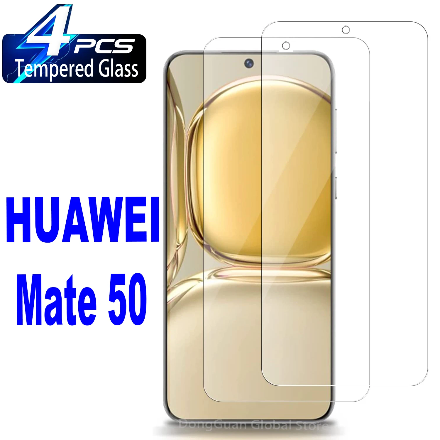 4Pcs HD Tempered Glass For Huawei Mate 50 Mate 30 20 mate 10 Lite Screen Protector Glass Film
