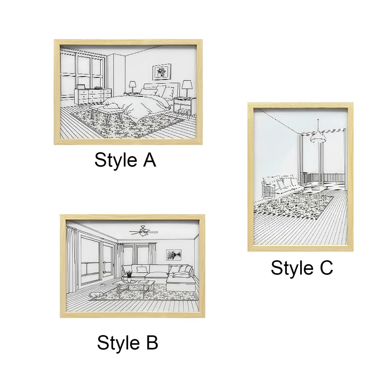 

Light up Painting 3 Lighting Modes Beightness Adjustable Art Painting Decor