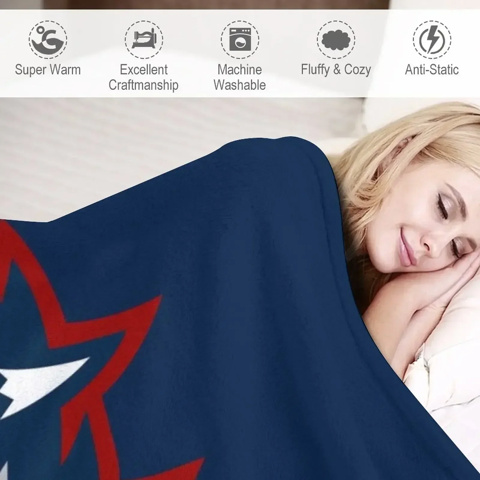 Одеяло Seawolves-Stony Brook-icon для дивана тонкие очень большие одеяла