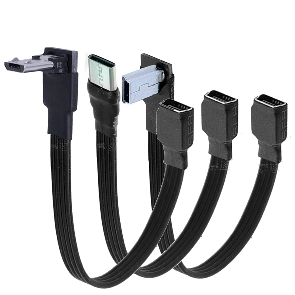 10cm 20cm 30cm 50cm 1 m 2m Typ C Micro B Mini USB 3 Stecker auf 5-polige Buchse Lade daten Synchron isations kabel Ad