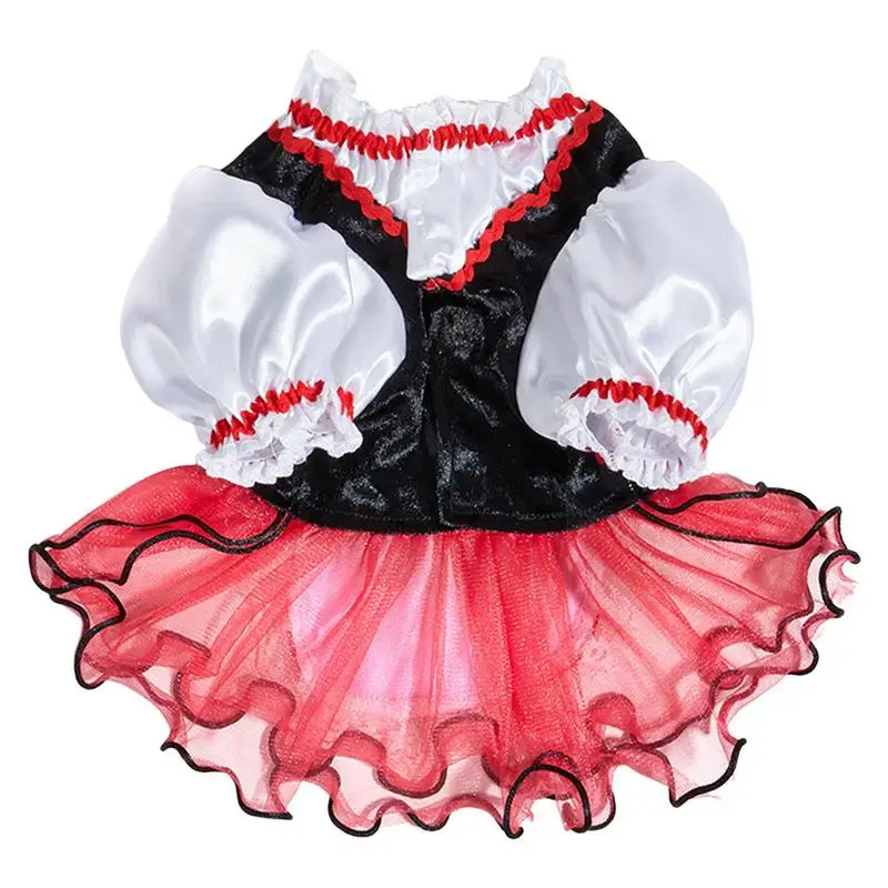 

Small Dog Dresses Female Small Girl Puppy Clothes Laminated Mesh Cat Skirt Clothing Breathable Pet Dress French Bulldog